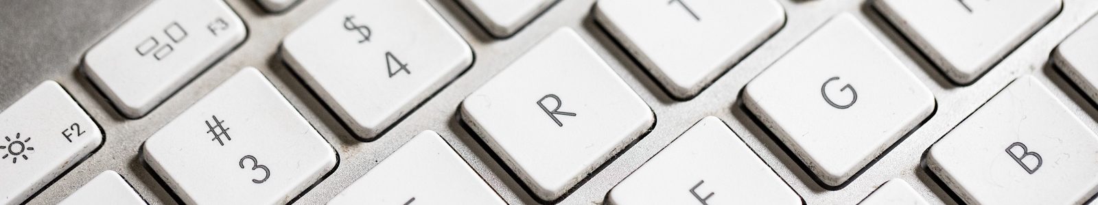 closeup on computer keyboard